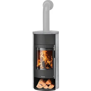 Kaminofen Oranier Polar Neo W+, Speckstein / Stahl schwarz, 8 kW - 5569 52