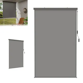 LZQ Seitenmarkise 250 x 160 cm Beige Polyester