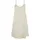 Viscose Satin Slip ärmelloses Midikleid White Sand L
