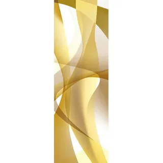 Architects Paper Fototapete Duocolour, (1 St), Fototapete Gold Weiß Grafik Tapete Panel 1,00m x 2,80m gelb|grau