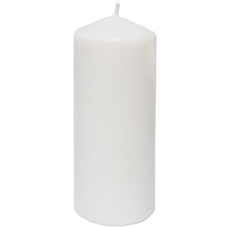 wisefood Stumpenkerze Stumpenkerze Kerze groß (13 cm) weiß Ø 6 cm (5-tlg) weiß