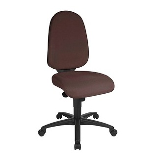 Topstar Bürostuhl Syncro Pro 5, S500 G08 Stoff braun, Gestell schwarz