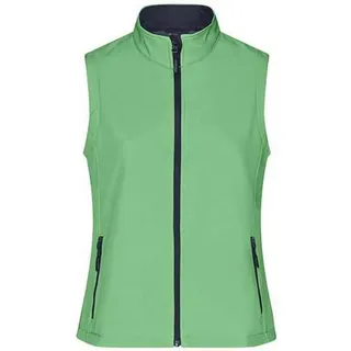 James & Nicholson Promo Softshell Gilet/Weste Grün/Blau 2XL