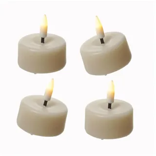 283 LED Mini Teelichter 3,5 cm creme 4 St.