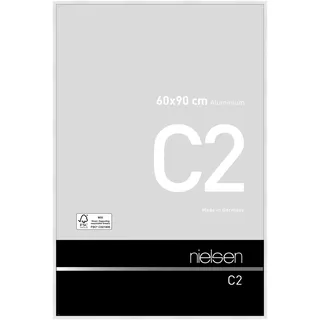 Nielsen Bilderrahmen C2 Aluminium Weiß glanz / 60 x 90