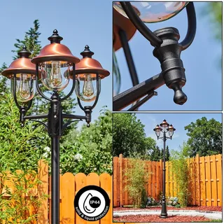 Casalaccio »Casalaccio« Außenlampe, Metall/Kunststoff, Schwarz/Kupferfarben/Klar - Schwarz/Grau/Kupfer