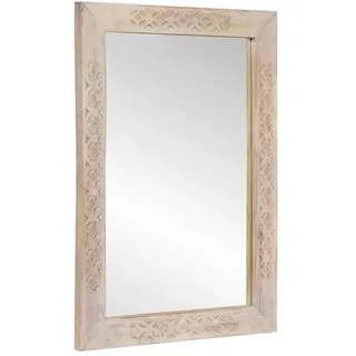 vidaXL Badezimmer Spiegel 70 x 50 cm Weiß