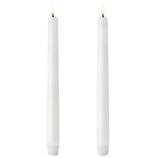 UYUNI LIGHTING LED-Kerze 25 cm weiß 2 St.
