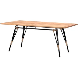 Xlmoebel Gartentisch Brauner Rattan-Couchtisch im modernen Design (Tisch), Hergestellt in Europa braun