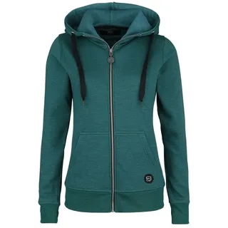 RED by EMP Damen Petrol-farbende Kapuzenjacke M - M