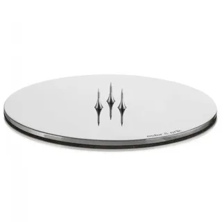 ester & erik [W1025] Candle Plate medium, 1 Stück, Silver, Shiny [1STÜCK]