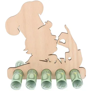 Spruchreif® Spardose Geldgeschenk aus Holz, Gutscheinverpackung, Geschenkidee Berufe