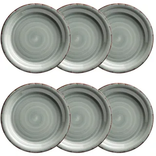 Mäser Dessertteller 20 cm grau 6er Set