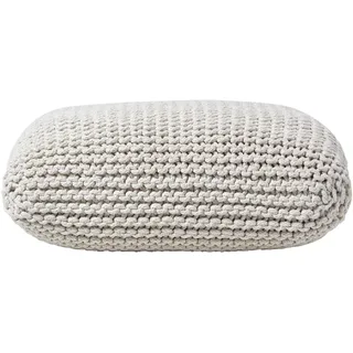 STRICK-POUF natur, Bodenkissen 70/70/20 cm
