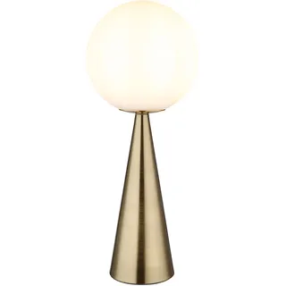 GLOBO Tischleuchte Messing Weiß H 49,5 cm