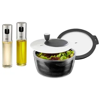 GEFU Salatschleuder Rotare 3tlg. Kunststoff Transparent Klar