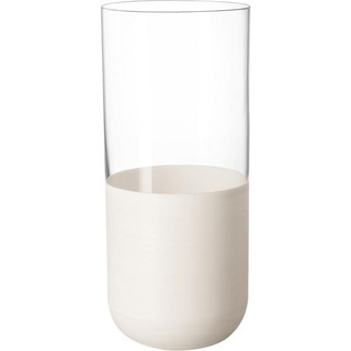 Villeroy & Boch Longdrink-Glas, Set 4tlg. Manufacture Rock blanc, Trinkgläser, Weiss