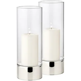 Edzard Windlicht Granada Glas Silber