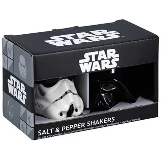 Star Wars Salz- und Pfefferstreuer, offizielles Lizenzprodukt, Disney Stormtrooper & Darth Vader, Keramik-Set für Küche und Heimdekoration, Einweihungsgeschenk für Film-Fans, Comic- und
