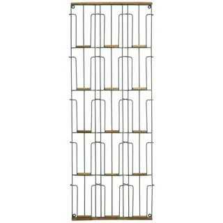Kartenhalter Wandregal aus Eisen und Bambus dekorativ für Postkarten, Höhe 93 cm...