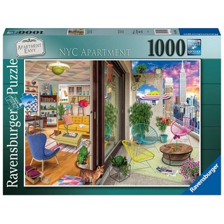 Ravensburger 16545 NYC Apartment New York Puzzle 1000 Teile-Fantasy, Mehrfarbig