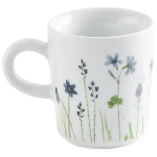 KAHLA Espressotasse Wildblume 0,09l, Porzellan, Made in Germany blau|bunt|rot
