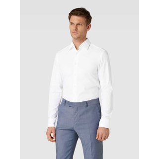 Slim Fit Business-Hemd mit Stretch-Anteil, Weiss, 39