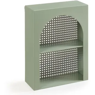 [en.casa] Wandregal Jäller 40 x 30 x 13 cm Grün
