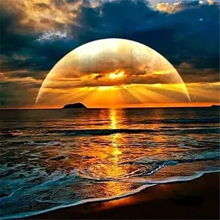 Yingxin34 Klassisches 5000 Teile Puzzle - Sonnenuntergang und Strand Puzzles für Erwachsene Puzzle 5000 Teile für Erwachsene Jugendliche-61.61x41.53 Zoll (156.5 x 105.5cm)