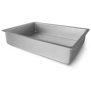 Guardini Professional, Lasagneform, geeignet für den intensiven Gebrauch, aus recyceltem eloxiertem Aluminium, 23 x 33 x 7,5 cm, Farbe Silber