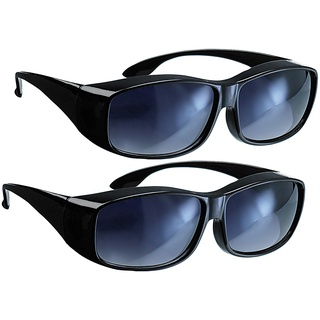 2er-Set Überzieh-Sonnenbrillen "Day Vision" für Brillenträger