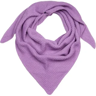 styleBREAKER Strickschal Strick Dreiecktuch Reiskorn Strickmuster, (1-St) lila