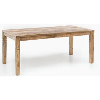 KADIMA DESIGN Rustikaler Esstisch 120 x 76 x 70 cm braun