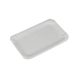 Abena Re-Seller GmbH Pappteller 10,5 x 16,5 cm Weiß 250 Stück