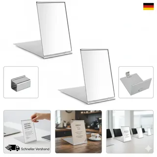 Redamancy 2Pcs Taschenspiegel, 8,5X5Cm Reisespiegel, Klappbar Spiegel Klein, Ult