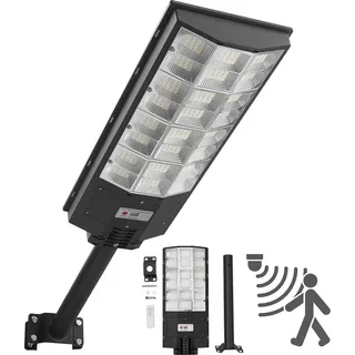 Vevor Solarleuchte Kunststoff 450000LM 1 Stück mit Bewegungsmelder und Dämmerungssensor IP65