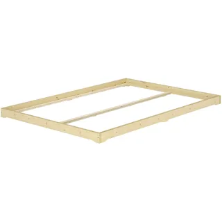 Erst-Holz Futonbett 160x200 platzsparend extra niedriges Loftbett Fichte geölt V-60.47-16 Rollrost inkl.