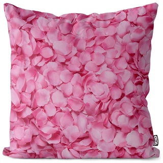 Kissenbezug, VOID (1 Stück), Rosenblätter Blütenblätter Blumen rosa rosen blumen blüten geblümt bl bunt 50 cm x 50 cm