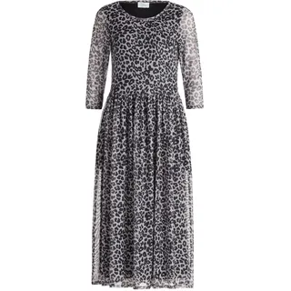 Vera Mont Maxikleid Leoprint Grau/Schwarz 44