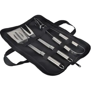 blyno Grillbesteck 3-teilig Edelstahl grau