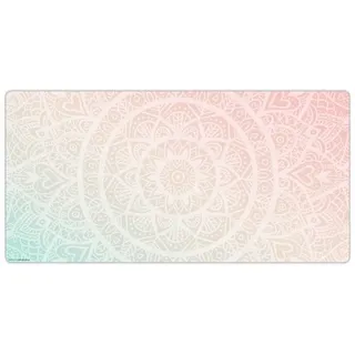 coveryourdesk www.cover-your-desk.de Schreibunterlage Mandala 80 x 40cm Rot/Grün