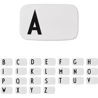 Design Letters Buchstaben Brotdose für Kinder, Erwachsene A-Z | Lunchbox BPA frei | Lunchbox Erwachsene | Personalisierte Geschenke | Ideal als Snackbox, Frühstücksbox, Brotbox Kinder, Brotdose Schule