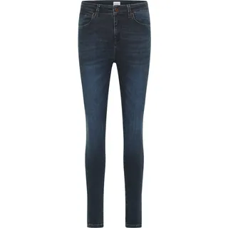 Skinny-fit-Jeans MUSTANG "Georgia Super Skinny" Gr. 32, Länge 30, blau (dunkelblau 882) Damen Jeans 5-Pocket-Jeans Röhrenjeans