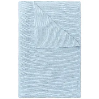 Marc O'Polo Nordic Knit Plaid 130 x 170 cm Blau/Petrol
