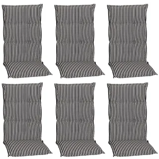 BEO Sitzauflage 118 x 46 x 8 cm schwarz/weiss 6 St.