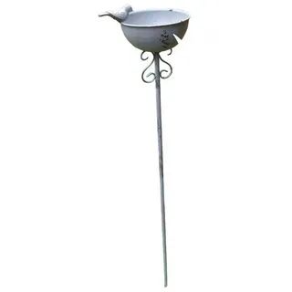 Deko-Impression Vogeltränke Vogeltränke auf Stab, Futterstelle, Gartenstab, Gartenstecker, Eisen