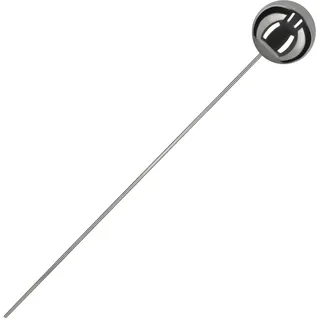 KOTARBAU® Gartenstecker Kugel mit Stab Länge 101 cm ⌀ 15 cm Gartenkugel mit Stab Gartenstecker Edelstahl für draußen Spiegeleffekt Spiegelkugel aus Edelstahl