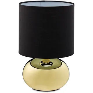 Relaxdays Tischlampe Gold/Schwarz 5 St.