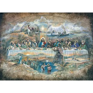 Das Letzte Abendmahl - Klassisches Puzzle 1500 Teile Für Erwachsene, Holzpuzzle, 3D-Puzzle, Heimdekoration
