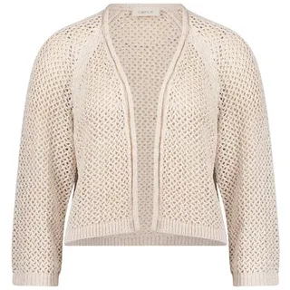 Cartoon Strick-Cardigan mit Glanzeffekt Safari Beige 38